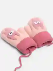 Розовый варежки детские