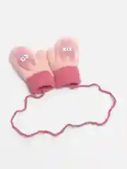 Розовый варежки детские
