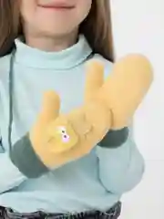 Желтый варежки детские