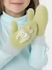 Зеленый варежки детские