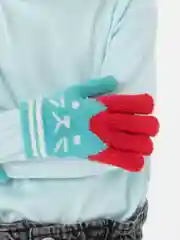 Бирюзовый детские перчатки