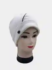 Белый шапка женская, трикотажная
