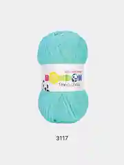 Пряжа плюшевая BonBon Panda Baby (Панда бэби), 100 г/120м, 100% полиэстер