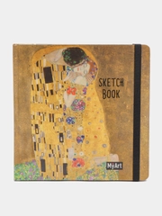 MyArt / Скетчбук/Блокнот/Квадратный скетчбук 100г/м2 Густав Климт "Поцелуй"