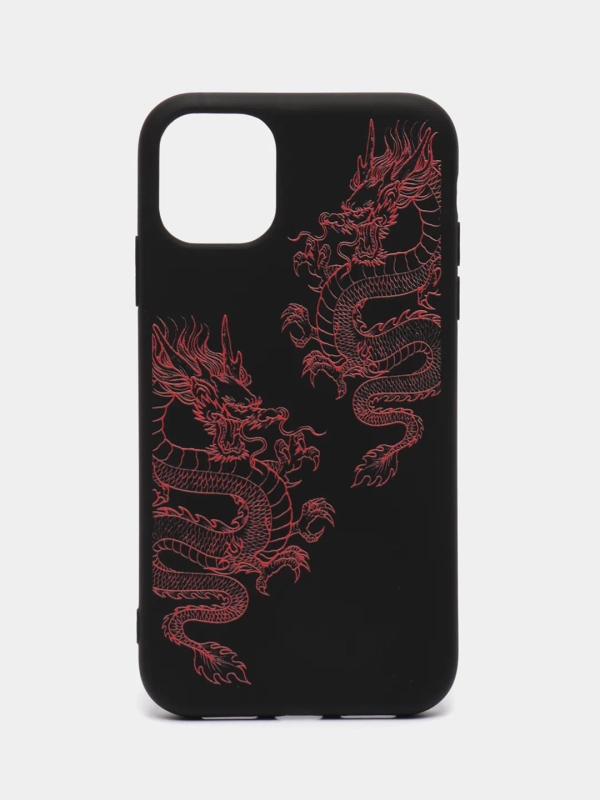 Чехол с принтом драконов для iPhone