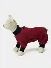 Комбинезон для собак из флиса на молнии р.37 (сука) бордовый   Osso-Fashion