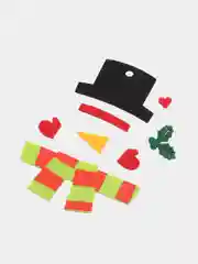 Белый ёлочные игрушки из фетра, своими руками, набор для творчества