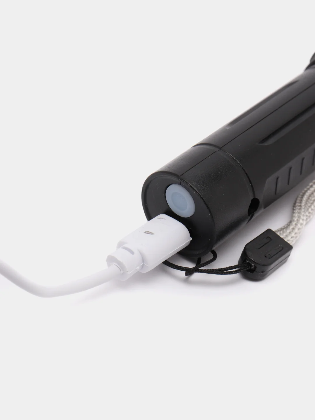 Светодиодный аккумуляторный фонарь, с USB зарядкой и зумом