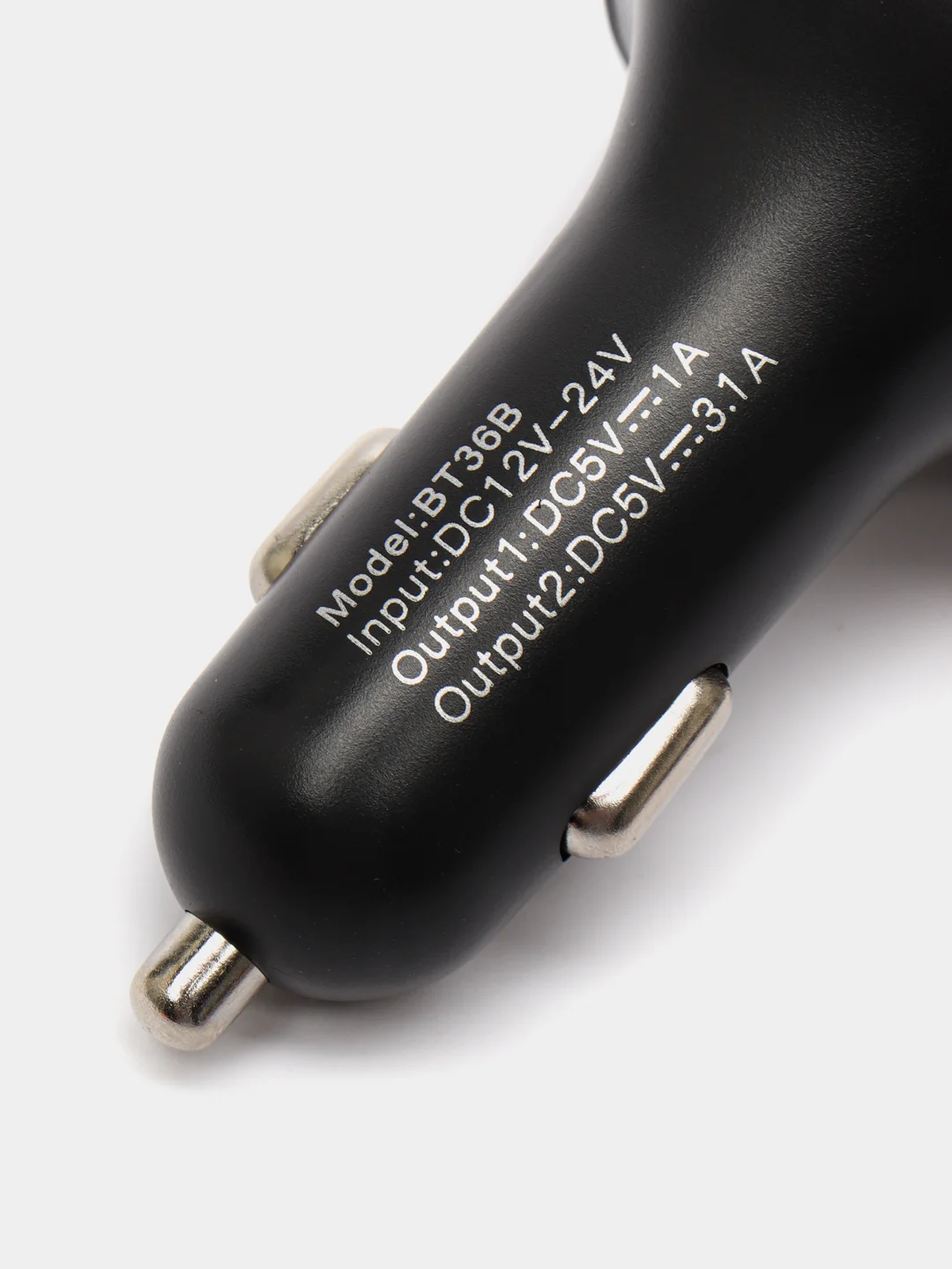 Черный fm-модулятор трансмиттер для машины, зарядное устройство с USB, преобразователь