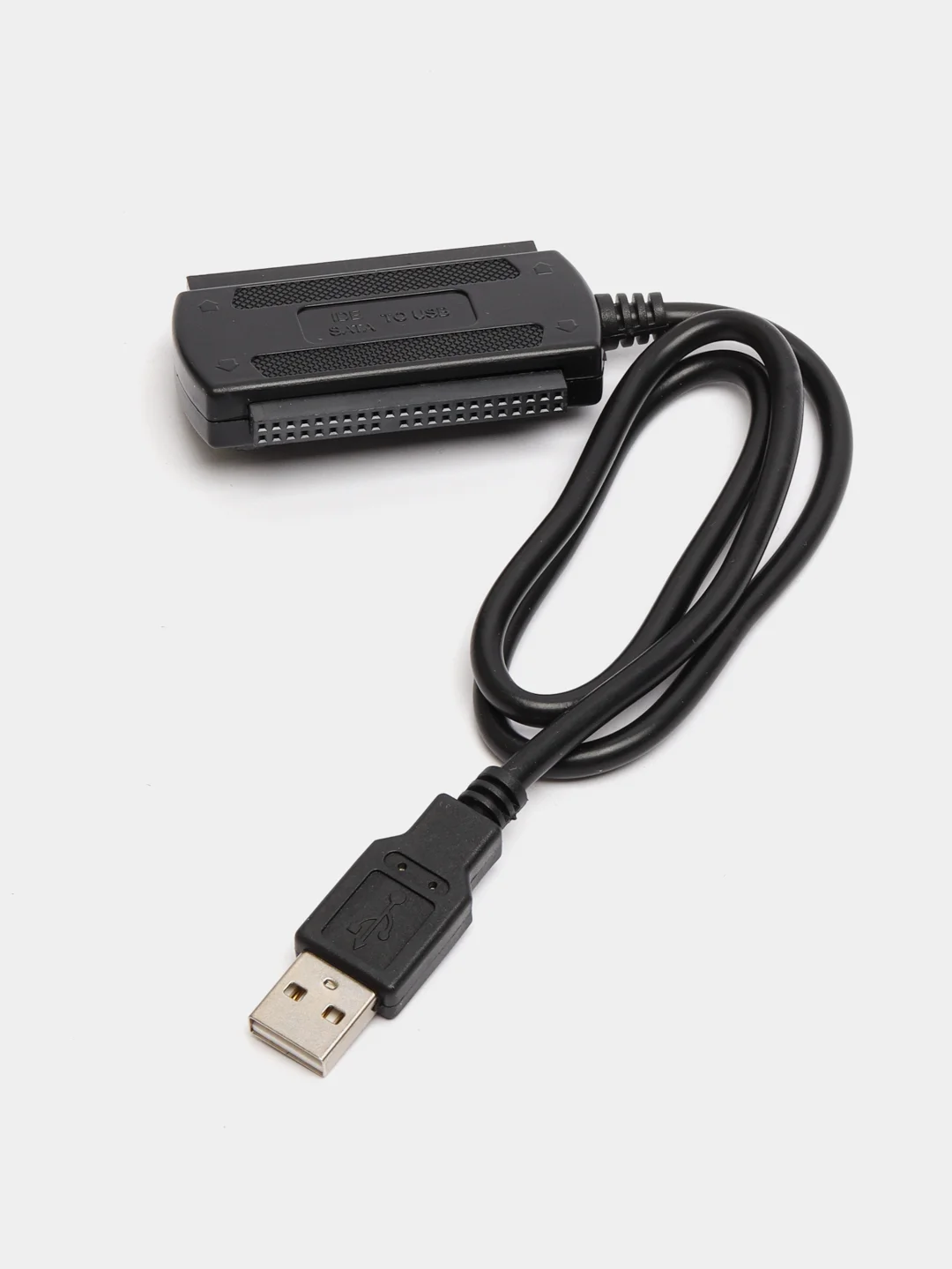 Черный кабель переходник адаптер для дисков сата SATA на USB