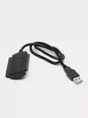 Черный кабель переходник адаптер для дисков сата SATA на USB