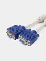 Синий разветвитель для кабеля VGA, двойной, на 2 монитора, 15pin