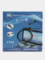 Эндоскоп водонепроницаемый с подсветкой Y102, 640x480, USB microUSB Type-C