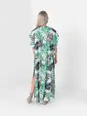 Зеленый парео пляжное, длинное