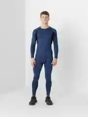 Темно-синий спортивный костюм (рашгард и тайтсы) мужской, 3 цвета