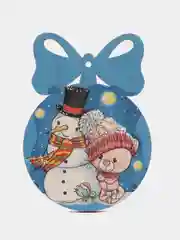 Ёлочные новогодние игрушки на ёлку в подарочной коробке, 9 штук