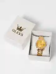 Золотой наручные мужские часы  OLEVS