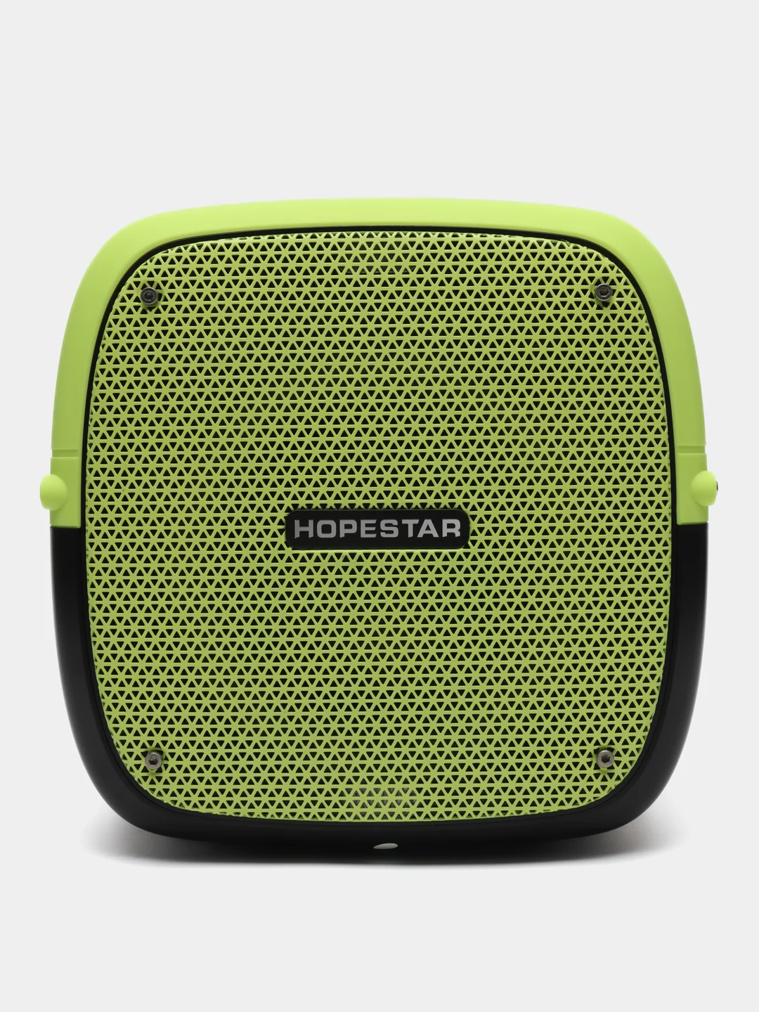Лайм портативная Bluetooth Колонка Hopestar Party One 80 Вт, с двумя беспроводными микрофонами