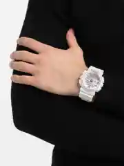 Белый наручные электронные спортивные часы OLEVS