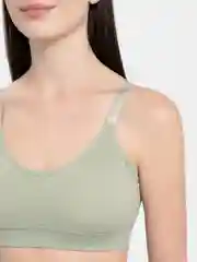 Зелёный хаки топ женский базовый