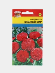 Семена Маргаритка "Красный шар", 0,05 г, Урожай удачи