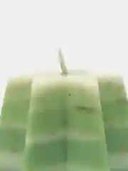 Зеленый свеча программная "Звезда желаний"