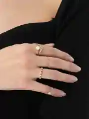 Золотой набор колец / кольцо