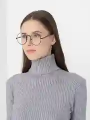 Черный круглые, прозрачные имиджевые очки MIRSEE