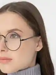 Черный круглые, прозрачные имиджевые очки MIRSEE