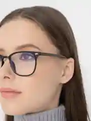 Черный имиджевые очки MIRSEE, прозрачные без диоптрий