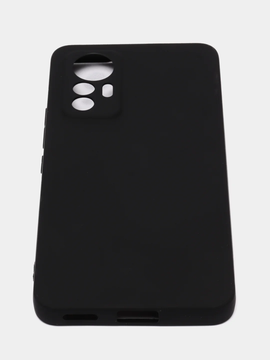 Черный чехол силиконовый Xiaomi 12 Lite (Сяоми 12 Лайт), матовый