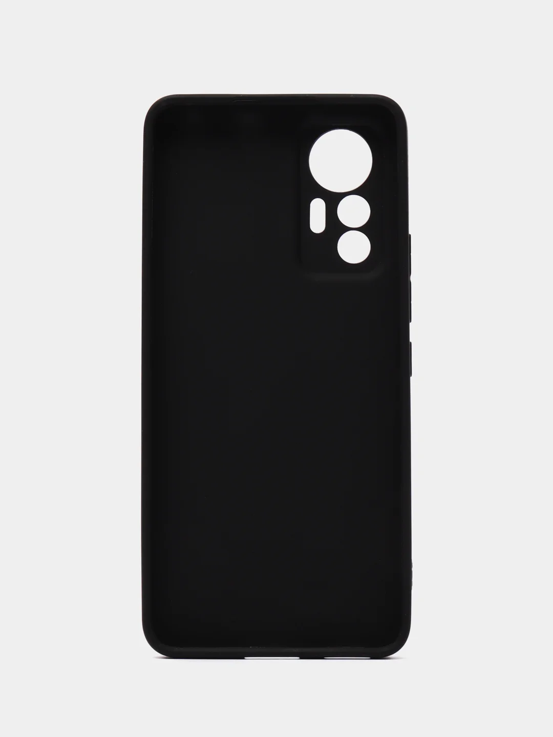 Черный чехол силиконовый Xiaomi 12 Lite (Сяоми 12 Лайт), матовый
