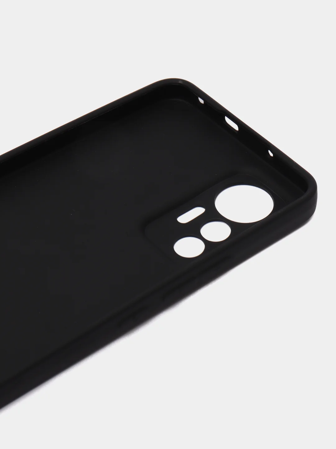 Черный чехол силиконовый Xiaomi 12 Lite (Сяоми 12 Лайт), матовый