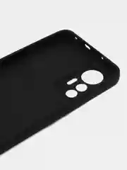 Черный чехол силиконовый Xiaomi 12 Lite (Сяоми 12 Лайт), матовый