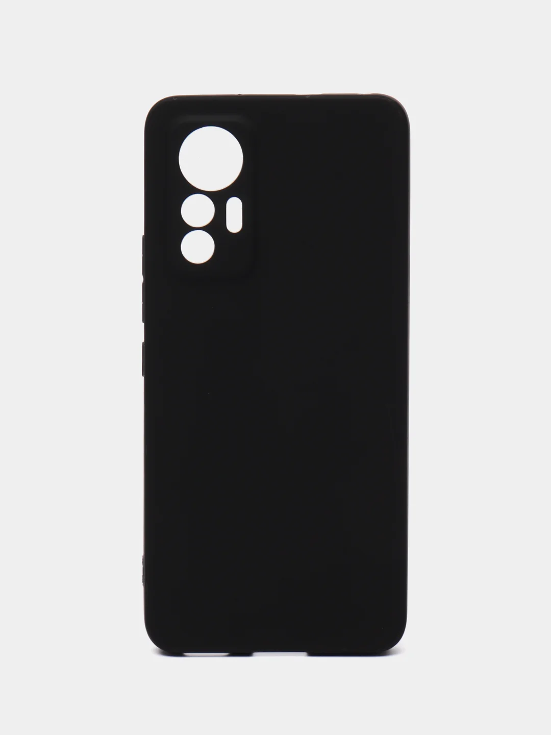 Черный чехол силиконовый Xiaomi 12 Lite (Сяоми 12 Лайт), матовый