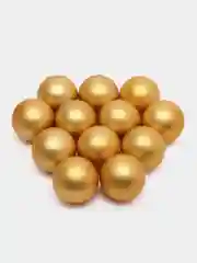 Золотой елочные игрушки, набор шаров, 12 штук