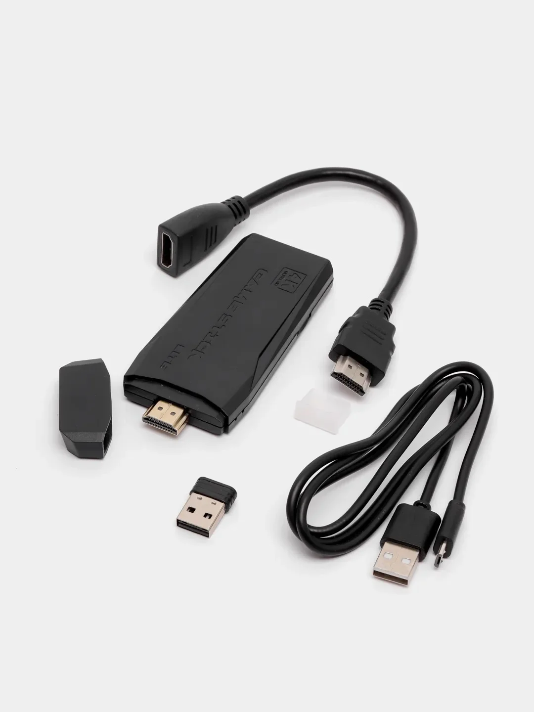 Черный игровая приставка Game Stick Lite 64/32 Gb для ТВ, 2.4G 4k Ultra HD, 2 геймпада, 10000 игр