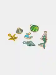 Набор Beads Set для творчества Русалки, 170 бусин, 6 метал. шармов, резинка, Brauberg Kids