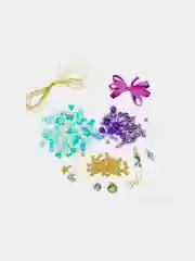 Набор Beads Set для творчества Русалки, 170 бусин, 6 метал. шармов, резинка, Brauberg Kids