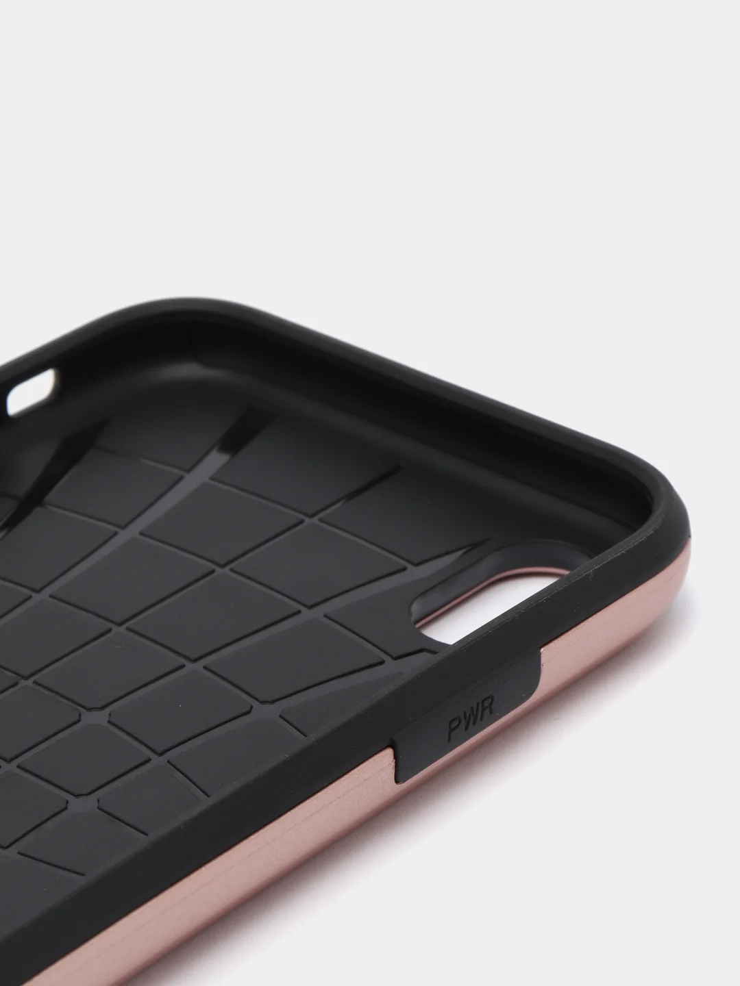 Пудровый чехол с карманом для карт на iPhone XR, 11, 12, 13, Pro, 7, 8 Plus