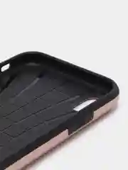 Пудровый чехол с карманом для карт на iPhone XR, 11, 12, 13, Pro, 7, 8 Plus