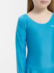 Белый купальник с юбкой для художественной гимнастики