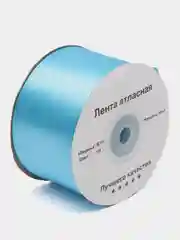 Лазурный атласная лента, 50 мм, 27 метров