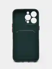 Зеленый чехол для iPhone "Classic", плотный силикон айфон 7/8 Plus XR 11 XS 12 Pro max 13 Pro max