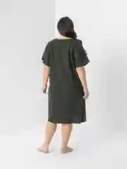 Угольный туника женская, из хлопка, большие размеры