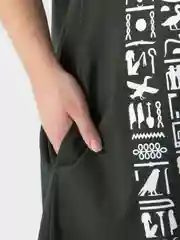 Угольный туника женская, из хлопка, большие размеры