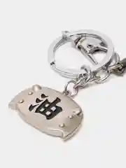 Угольный брелок на ключи "Наруто", металлический
