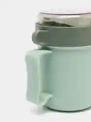 Бирюзовый ланч-бокс "Cup" супница для пищи, ланчбокс контейнер для еды с ручкой и вилкой 500 мл