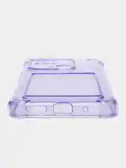 Лавандовый чехол Xiaomi Redmi 10C / Poco C40, Поко С40 прозрачный противоударный с карманом для карты