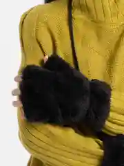 Черный перчатки - митенки Кошачьи лапки аниме, косплей